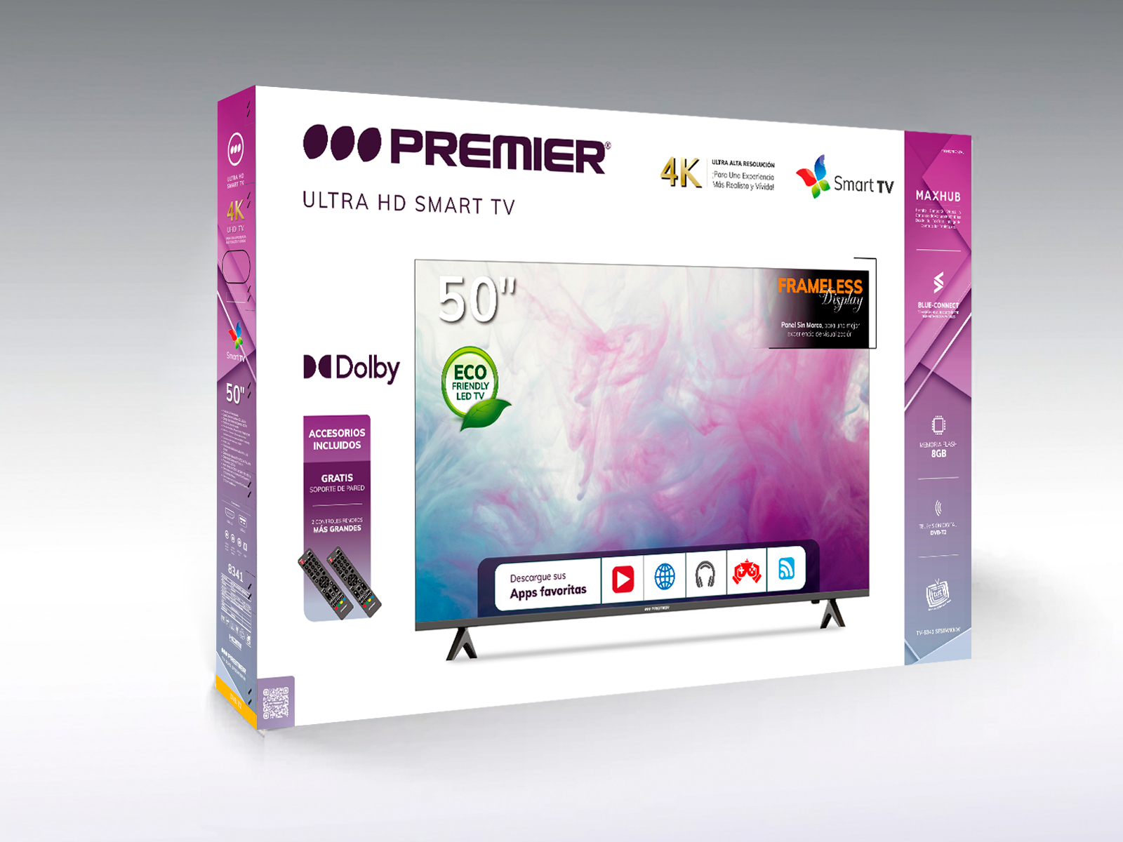 Tiendas Premier Panamá  Tv 40” fhd smart c/dvb-t2, s/marco, android 11.0