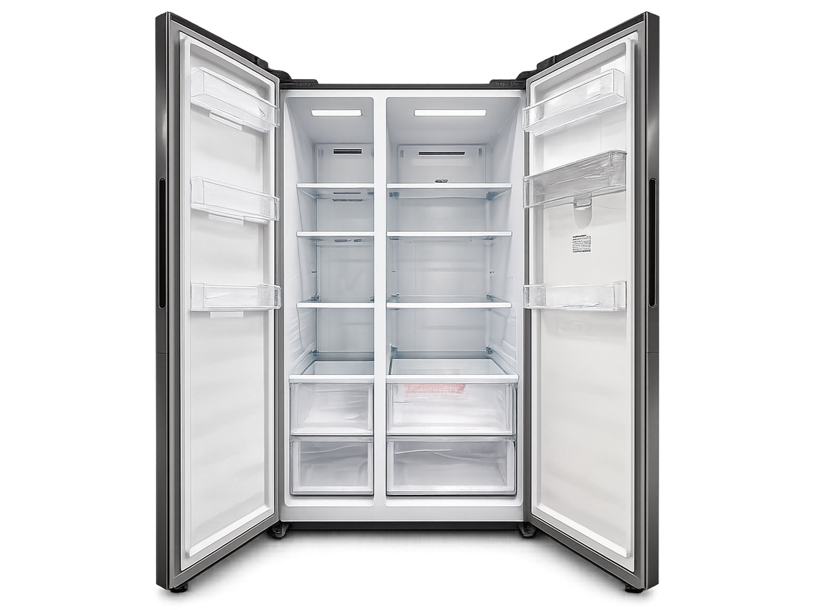 Imagen de producto Nevera 525l/18.5pc (nf) side by side, c/da, acero inoxidable negro 3