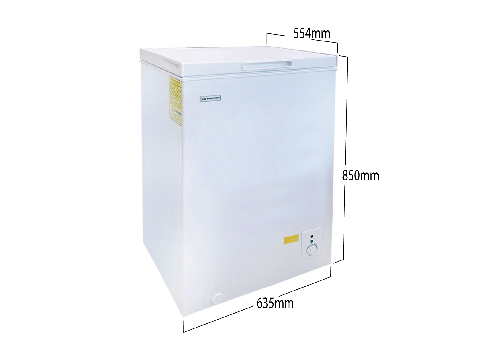 Imagen de producto Congelador tipo baul 142l/5pc, blanco (cubo) 2