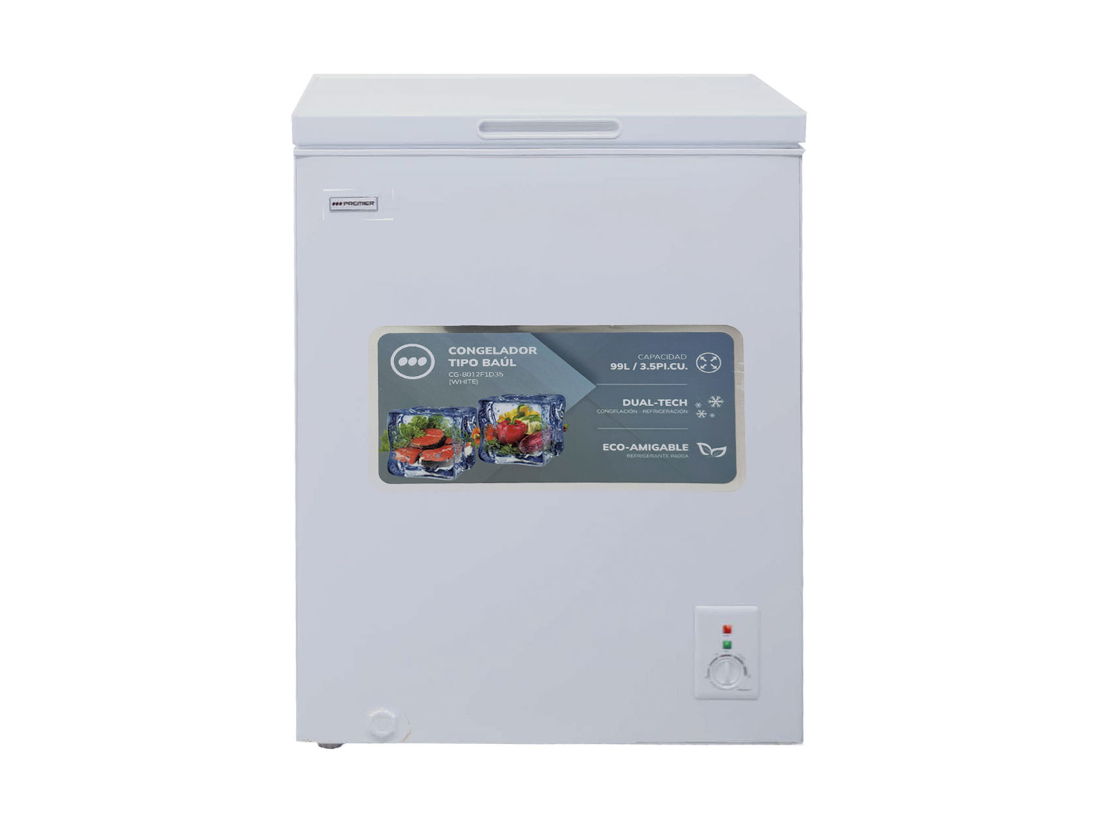 Imagen de producto Congelador tipo baul 99l/3.5pc, blanco 0