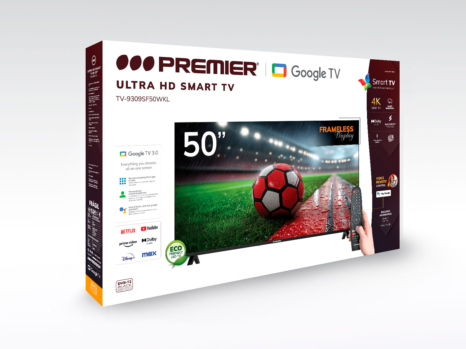 Imagen de producto Tv 50” qled smart c/dvb-t2, google 5.0, sm, 1 c/r voz 3