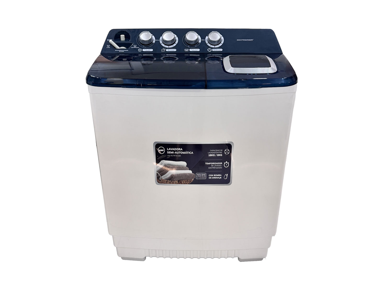 Imagen de producto Lavadora semi automatica 18kg doble tina 0