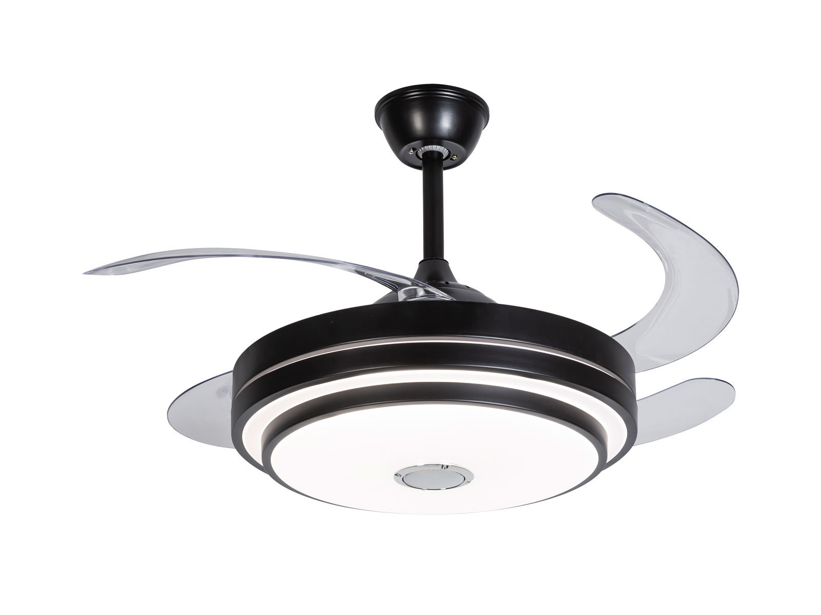 Imagen de producto Abanico de techo,6 velocidades, bocina bt, c/cr, negro 0