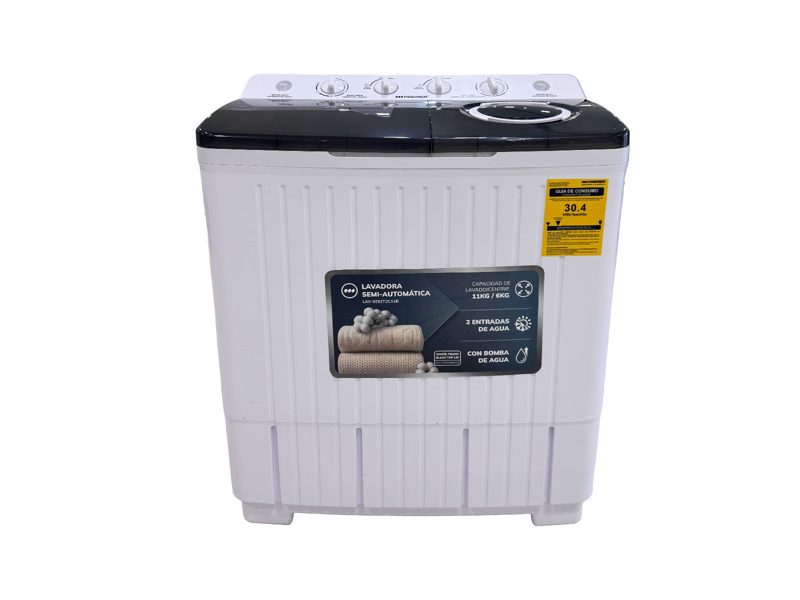 Imagen de producto Lavadora semi automatica 11kg doble tina 0