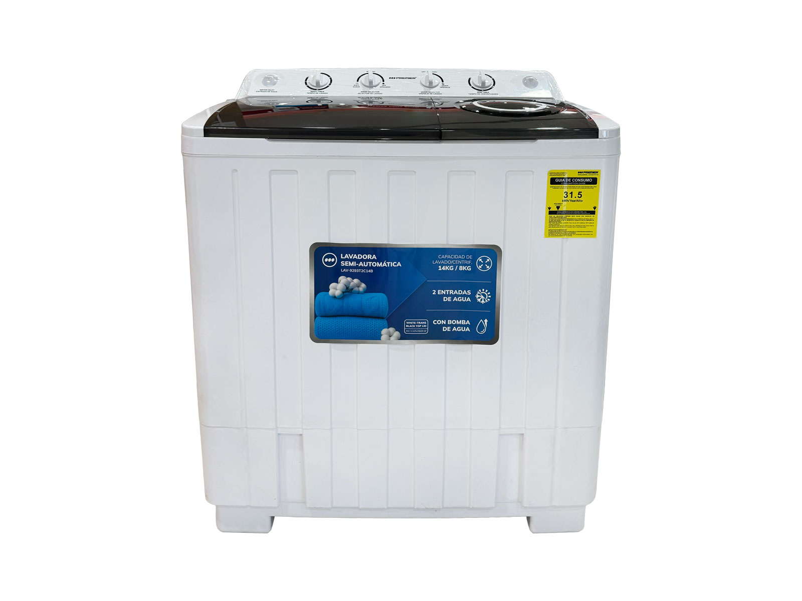 Imagen de producto Lavadora semi automatica 14kg doble tina 0