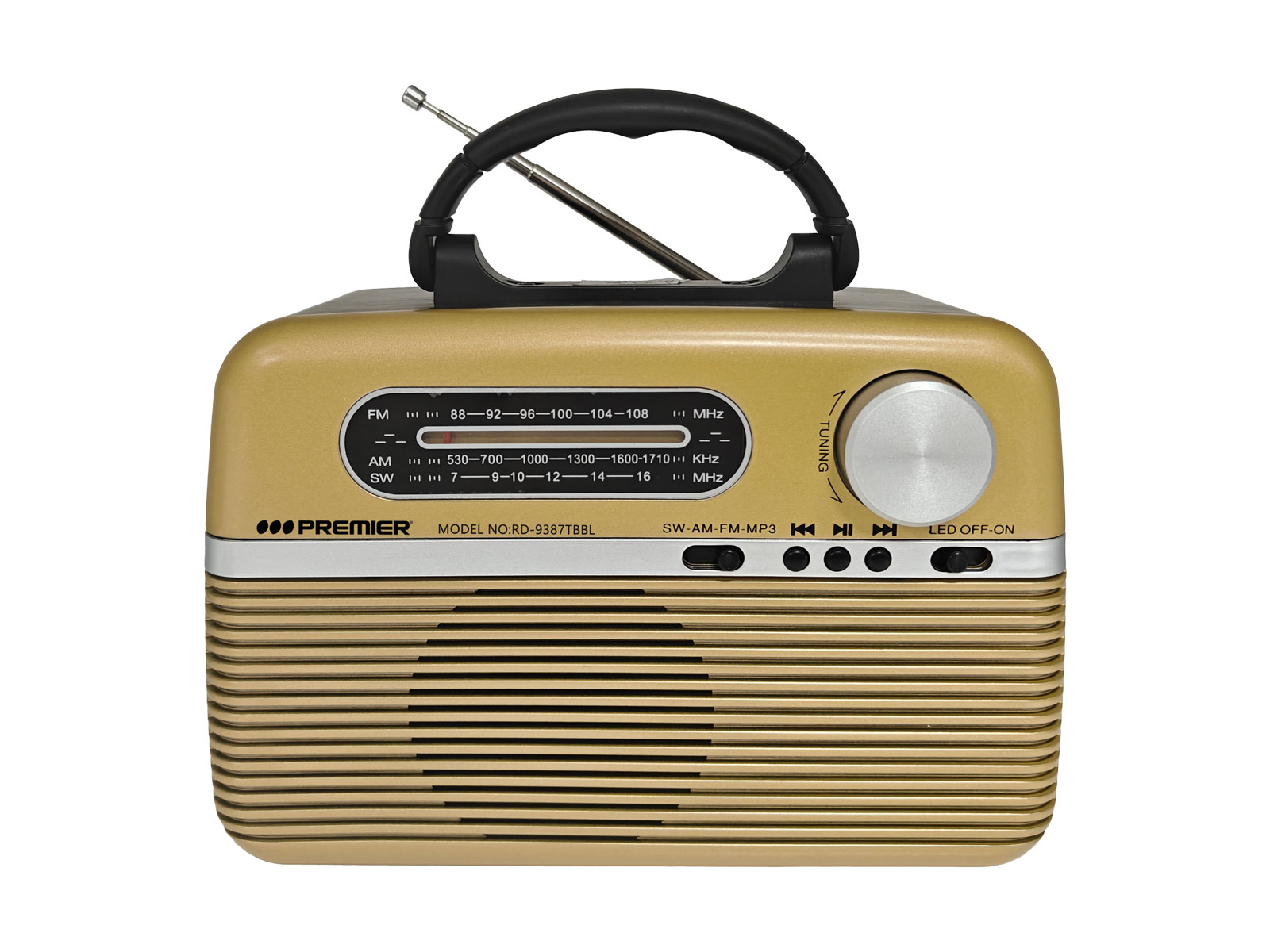 Imagen de producto Radio portatil 3 bandas am/fm/sw/bt/usb/tf 1