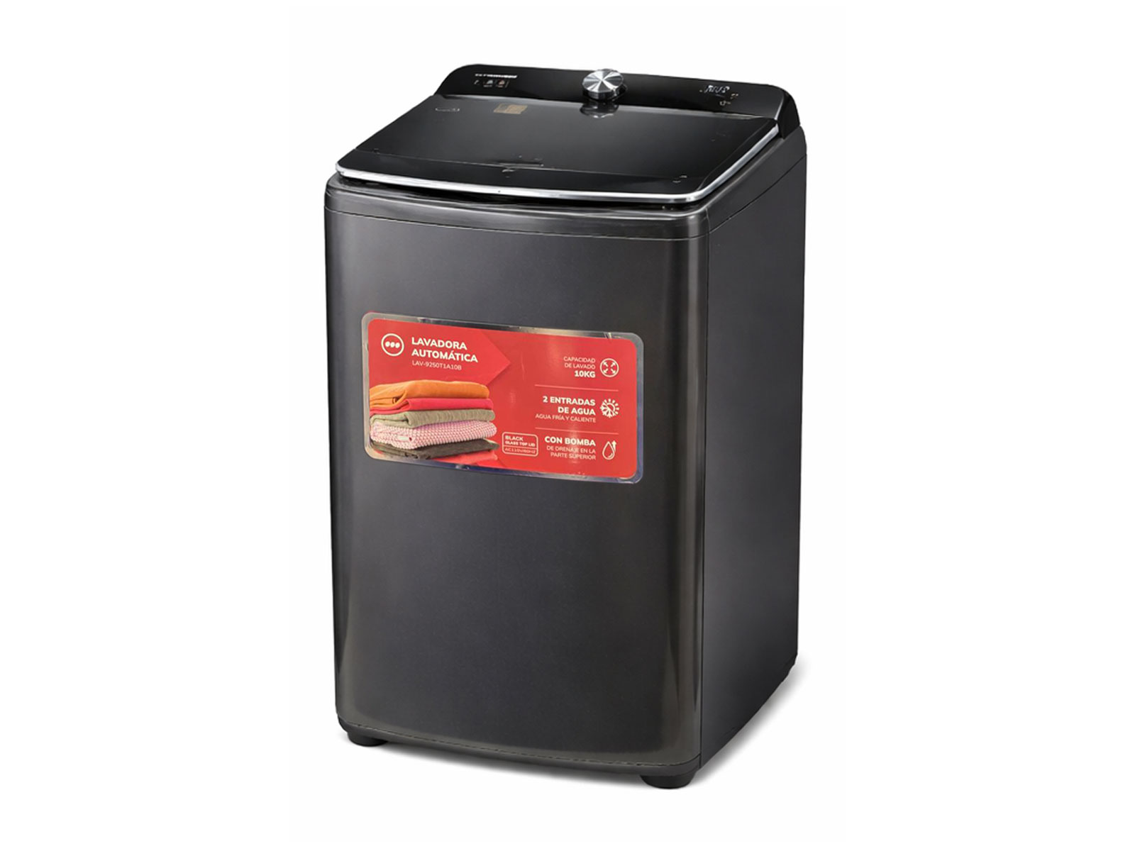 Imagen de producto Lavadora automática 10kg, c/función de autolimpieza y secado al aire 2