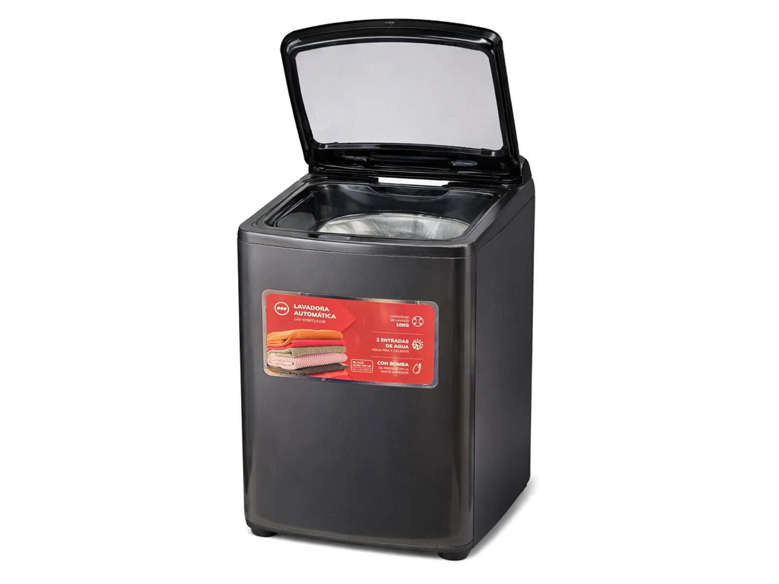 Imagen de producto Lavadora automática 10kg, c/función de autolimpieza y secado al aire 4