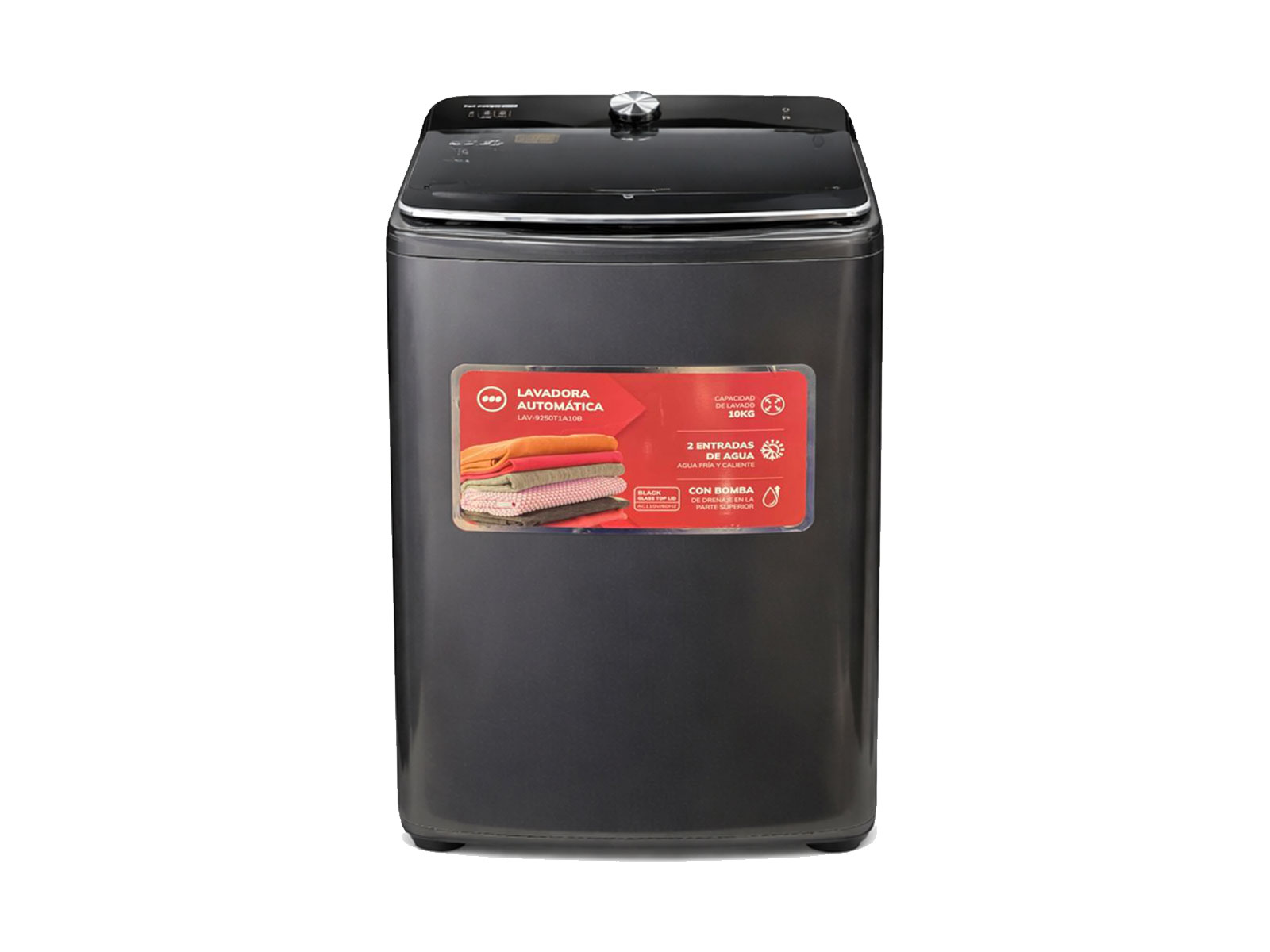 Imagen de producto Lavadora automática 10kg, c/función de autolimpieza y secado al aire 0