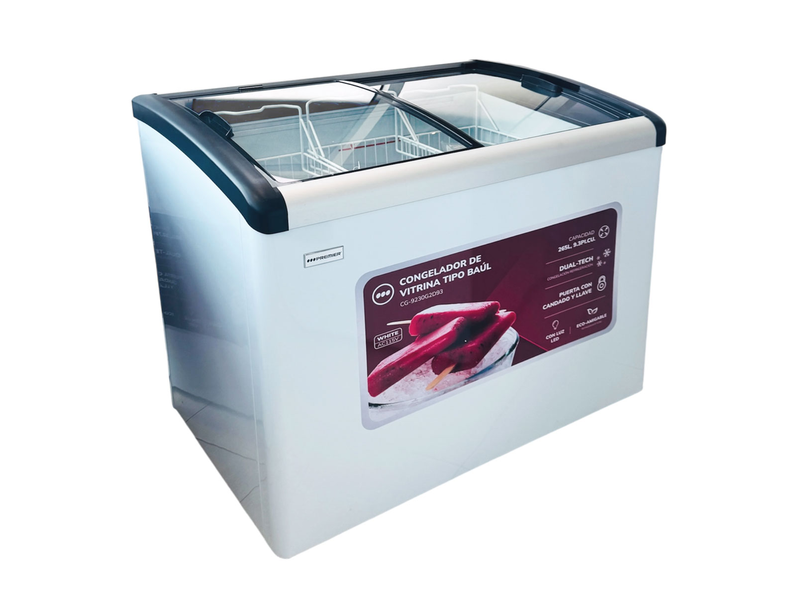 Imagen de producto Congelador comercial, dual función 265l/9.3pc 0