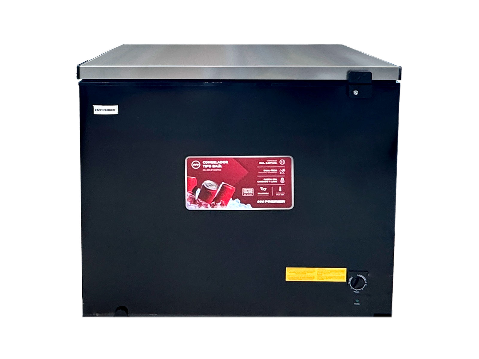 Imagen de producto Congelador tipo baul 254l/8.97 pc, acero inoxidable 0