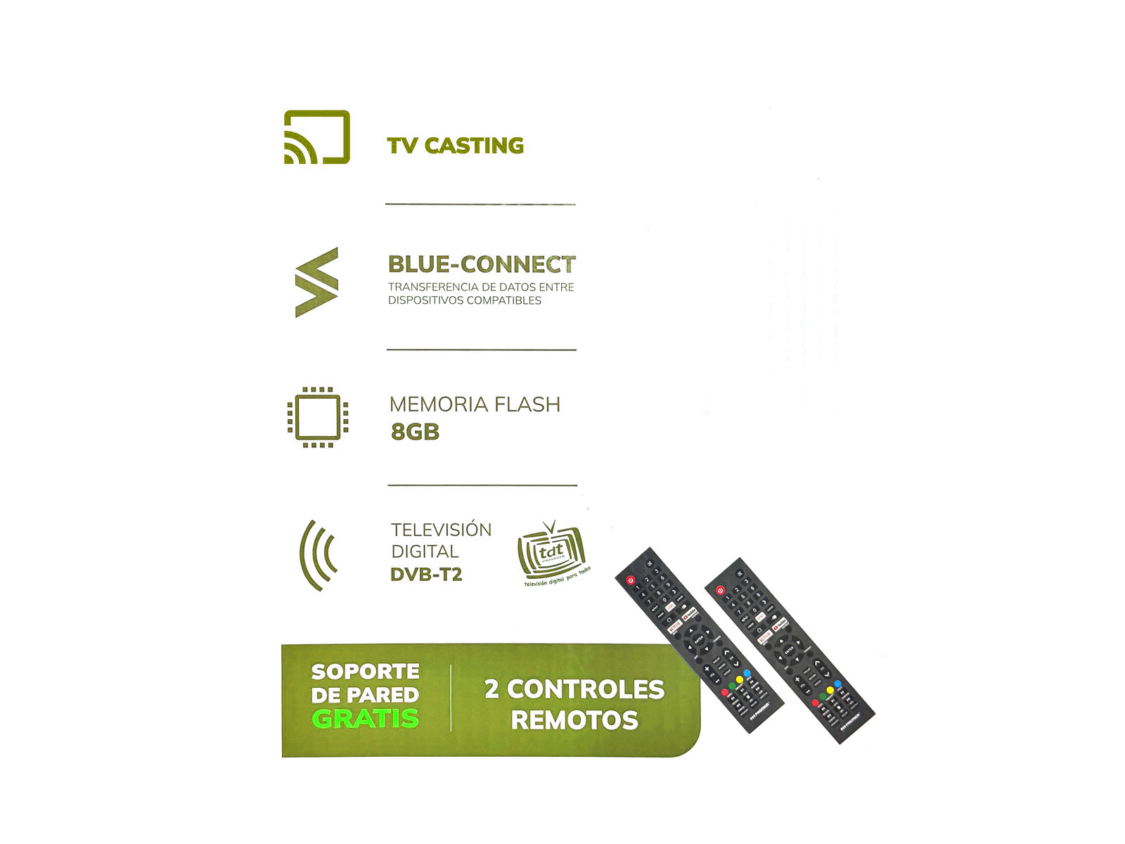 Imagen de producto Tv 40” fhd smart c/dvb-t2, android (whale os), sm, c/cr voz 4