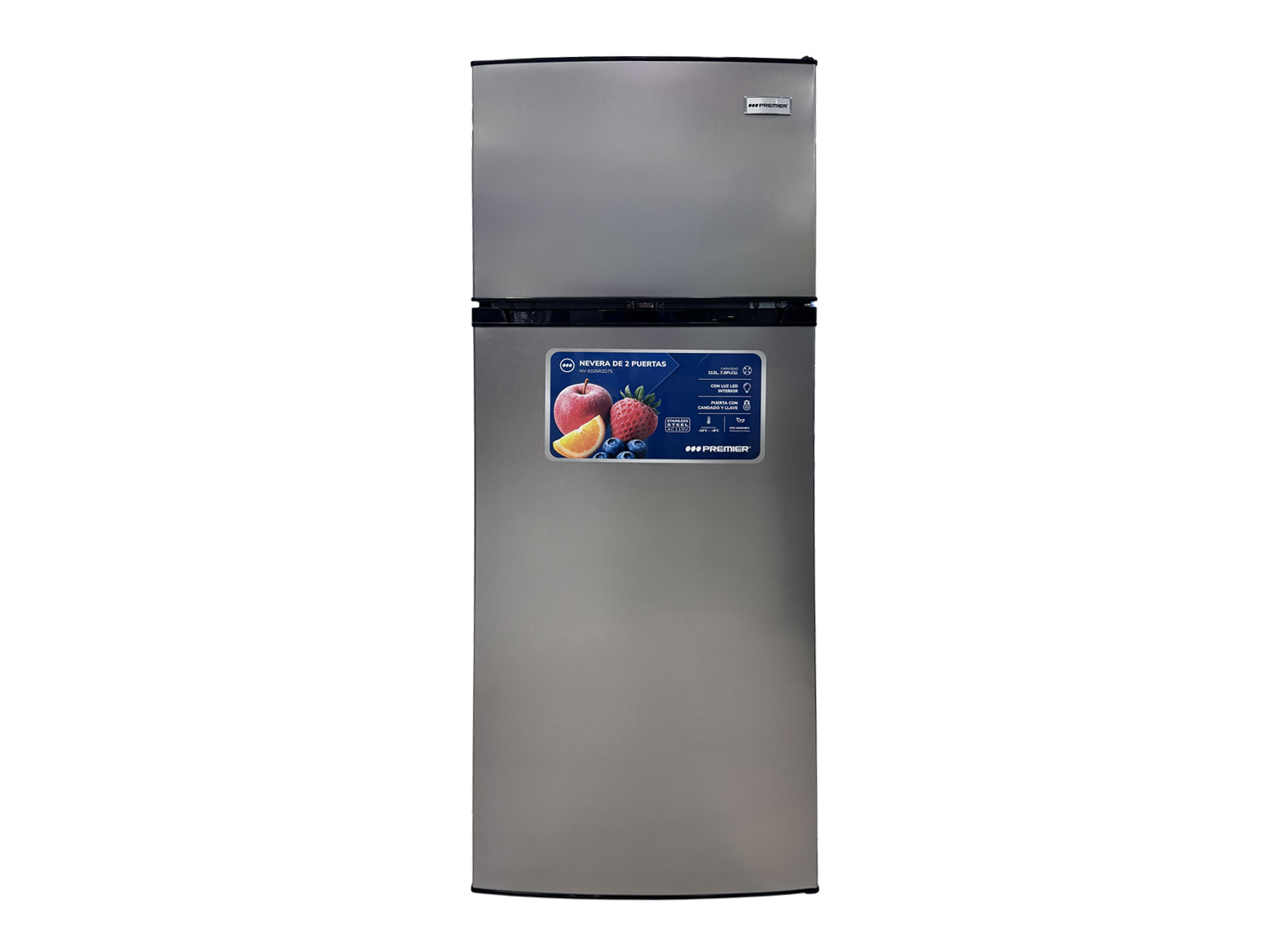 Imagen de producto Nevera 212l/7.5p.c (f), acero inoxidable 0