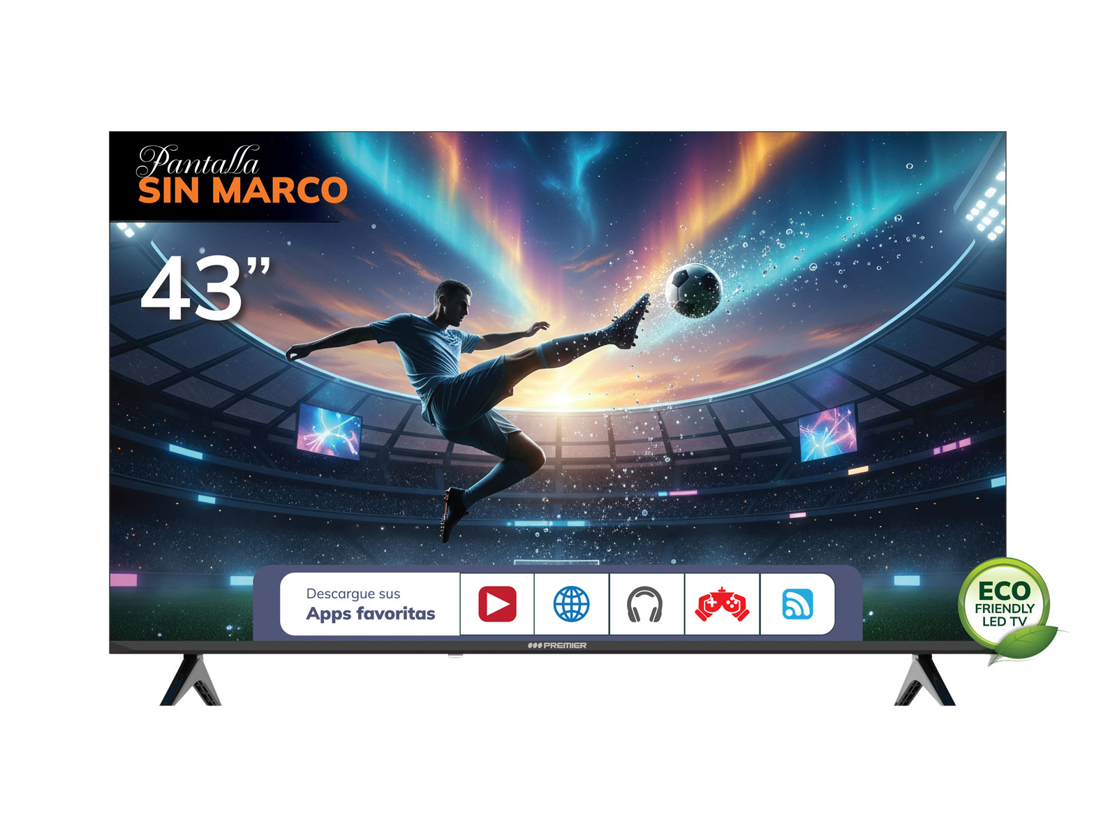Imagen de producto Tv 43” fhd smart c/dvb-t2, android, sm, c/cr voz 0