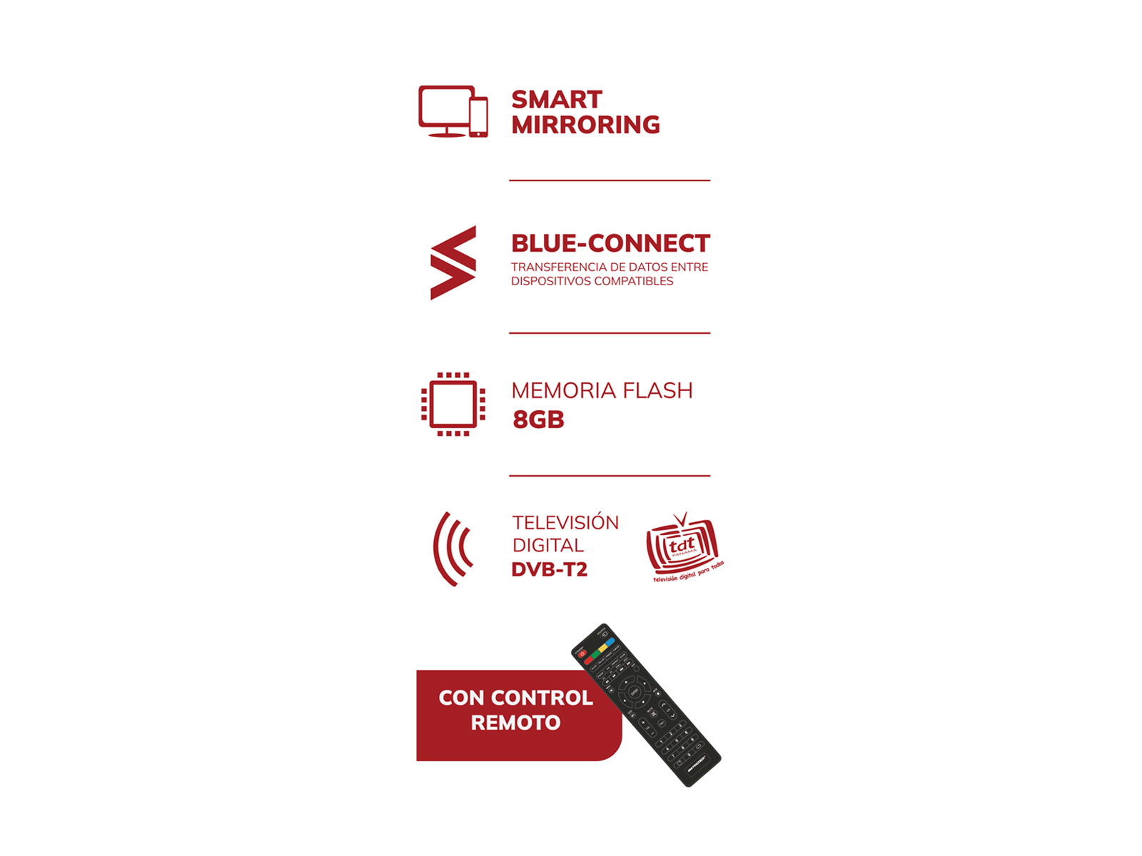 Imagen de producto Tv 32” hd smart c/dvb-t2, android, sm, c/cr 4