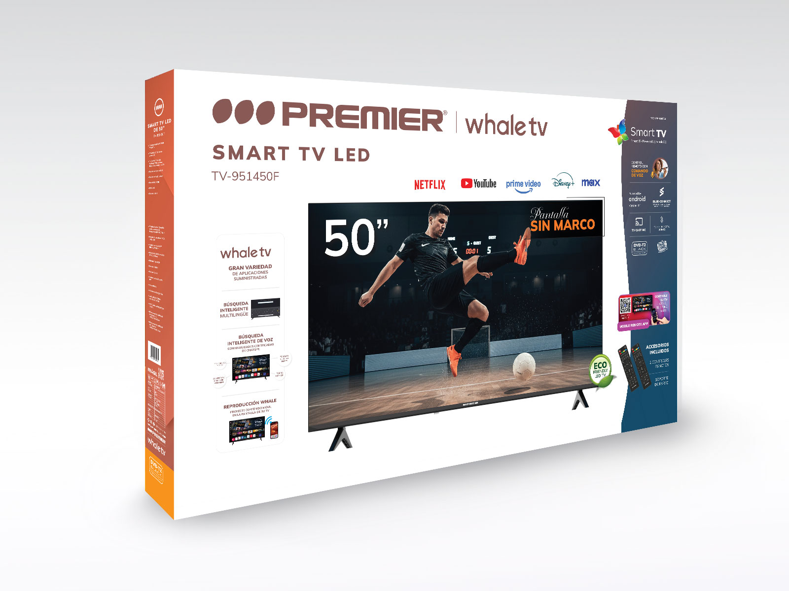 Imagen de producto Tv 50” fhd smart c/dvb-t2, android (whale os), sm, c/cr voz 2
