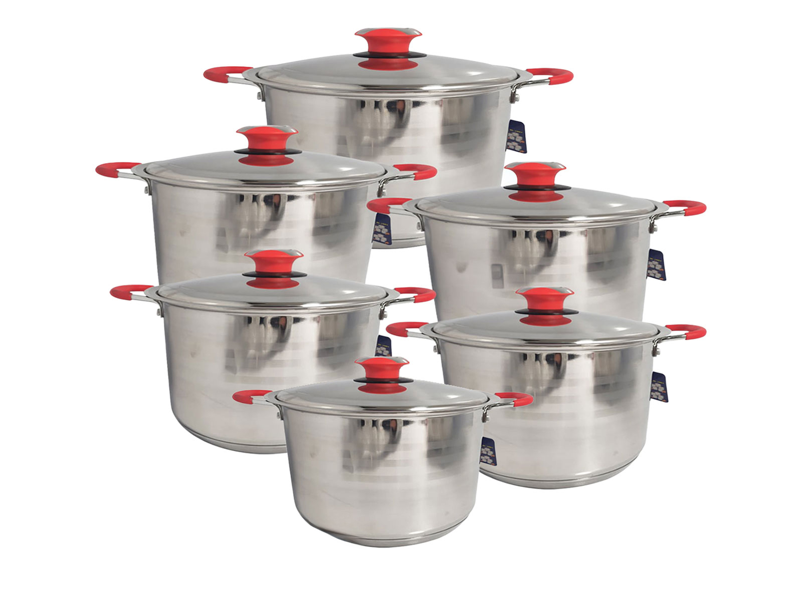 Imagen de producto Juego de ollas 12pcs acero inoxidable 0