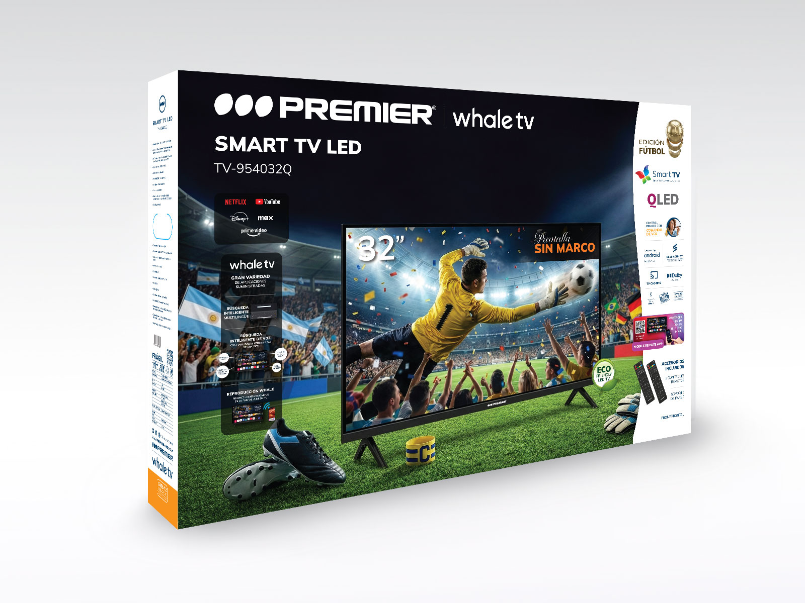Imagen de producto Tv 32” qled smart c/dvb-t2, android (whale os), sm, c/cr voz 3