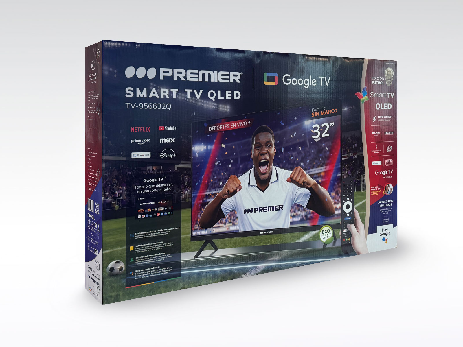 Imagen de producto Tv 32” qled smart c/dvb-t2, google 5.0, sm, c/cr de voz 2