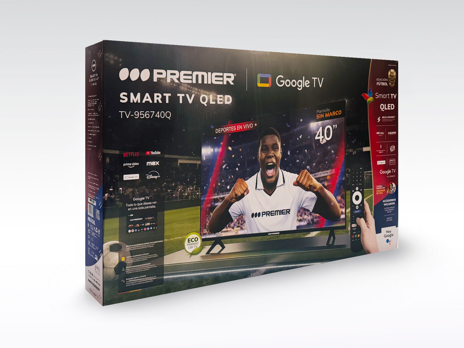 Imagen de producto Tv 40” qled smart c/dvb-t2, google, sm, c/cr voz 2