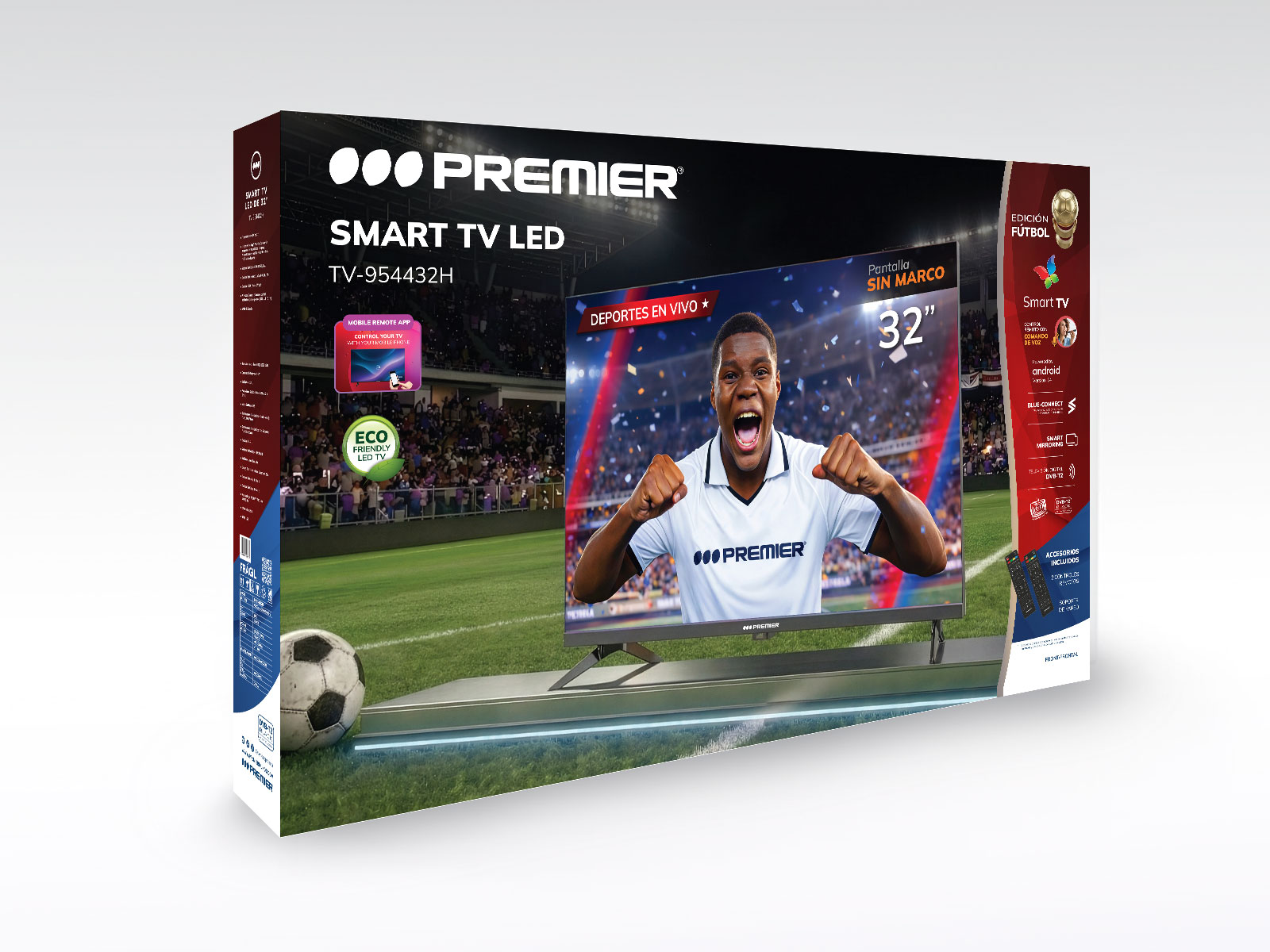 Imagen de producto Tv 32” hd smart c/dvb-t2, android, sm, c/cr 3