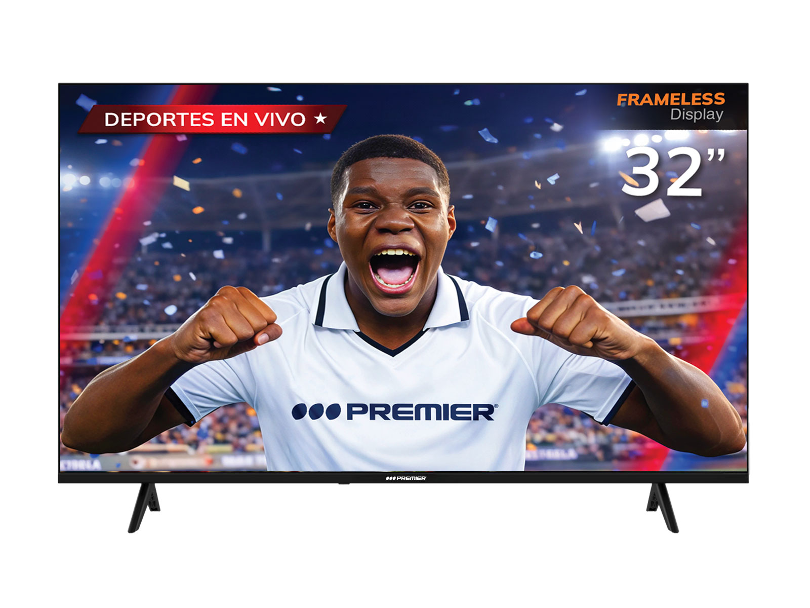 Imagen de producto Tv 32” hd smart c/dvb-t2, android, sm, c/cr de voz 0