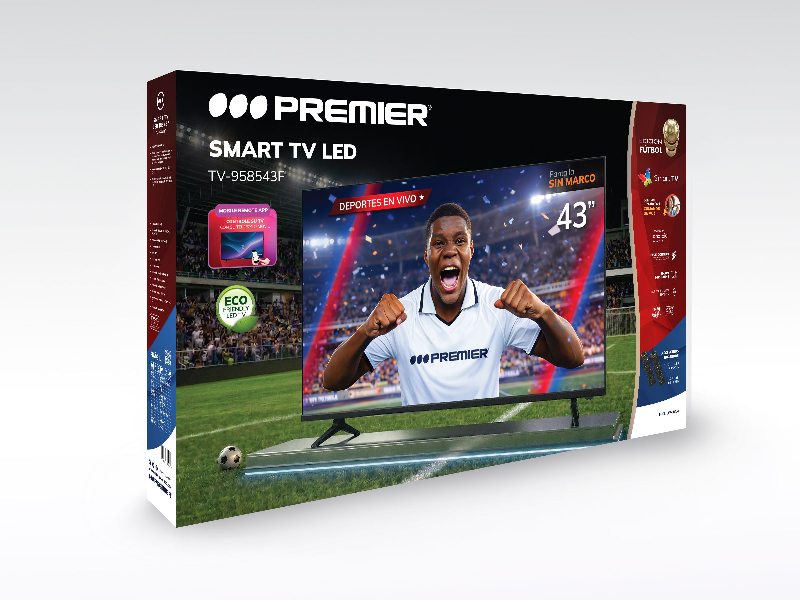 Imagen de producto Tv 43” fhd smart c/dvb-t2, android, sm, c/cr de voz 2