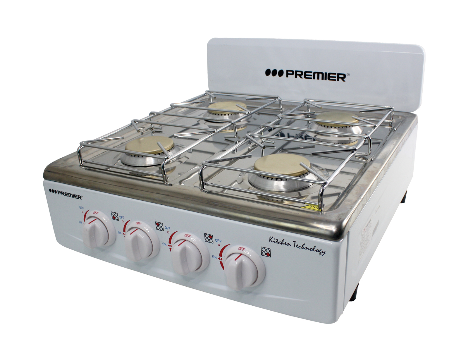 Productos Premier  Estufa a gas 4 puestos c/horno (ckd; 2 de 2) plateado