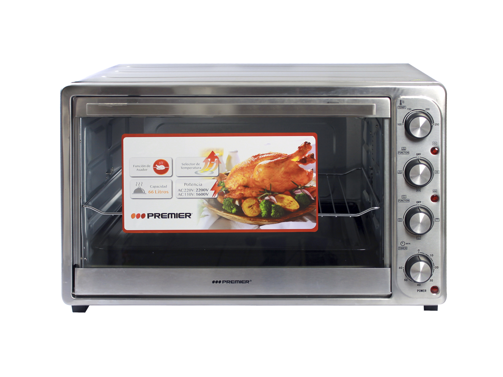 Tiendas Premier Panamá  Horno electrico 66l/2.33pc 50/60hz