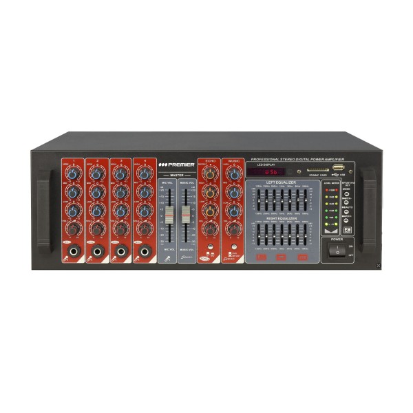 Imagen del producto Amplificador karaoke usb/sd/bt/fm/mic c/cr