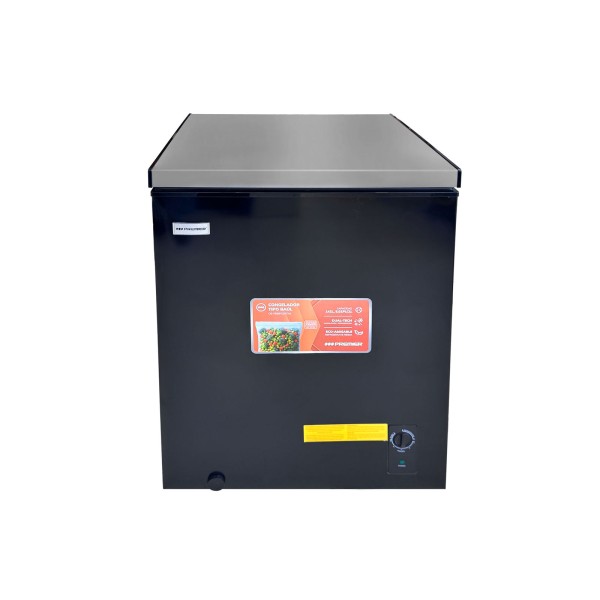 Imagen del producto Congelador tipo baul 142l/5.01pc, acero inoxidable