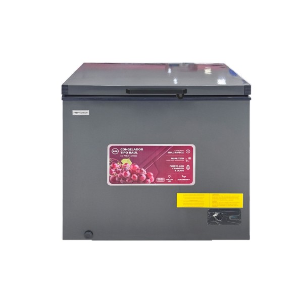 Imagen del producto Congelador tipo baul 199l/7pc, plateado