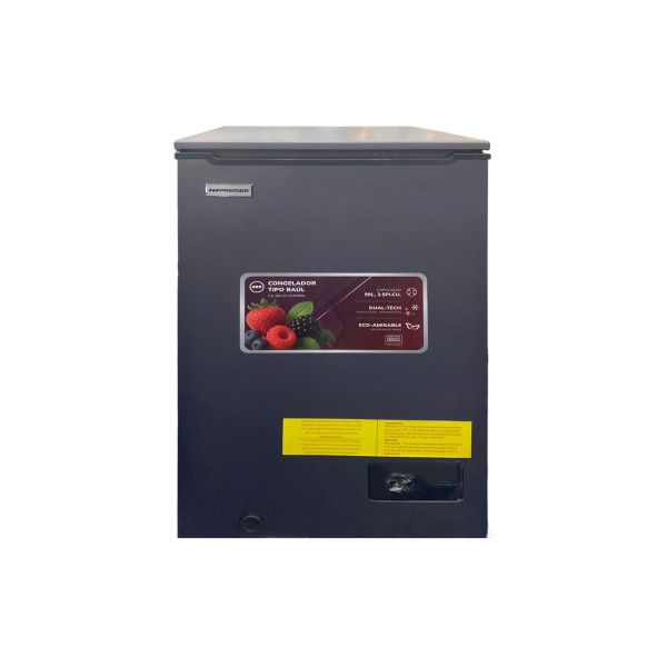 Imagen del producto Congelador tipo baul 100l/3.5pc, gris plateado-medal