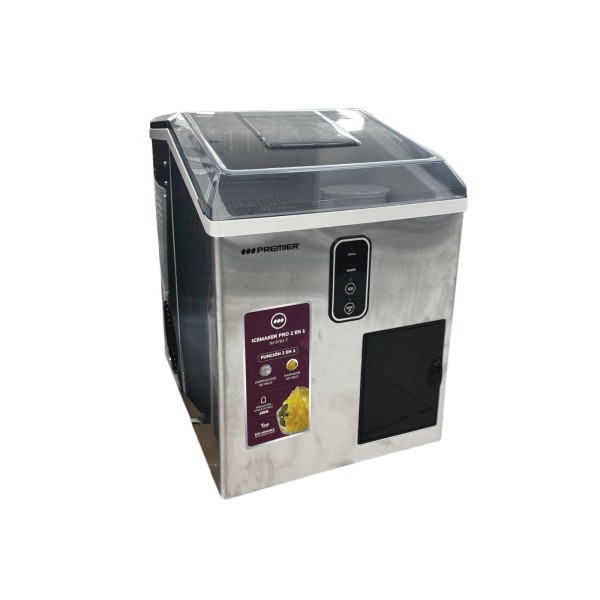 Imagen del producto Fabricador de hielo 15kgs, c/raspadora de hielo, acero inoxidable