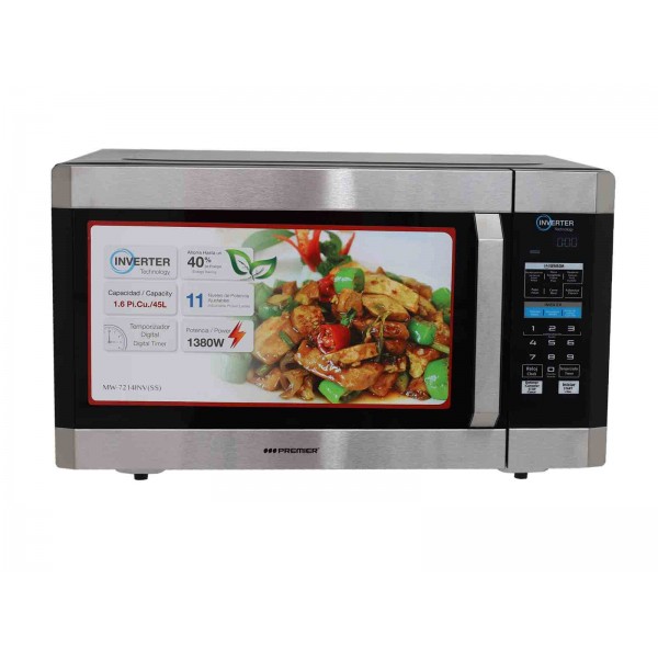 Imagen del producto Microondas 45l/1.6pc acero inoxidable