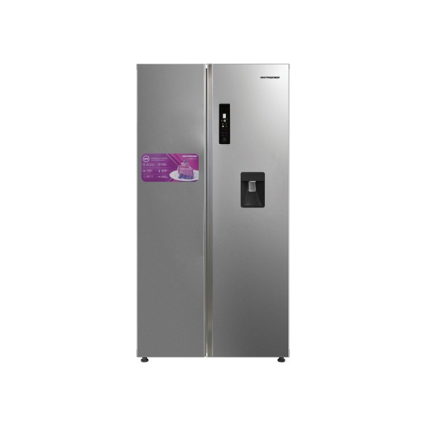 Imagen del producto Nevera doble puerta con dispensador de agua 559l/19.7pc (nf), inox