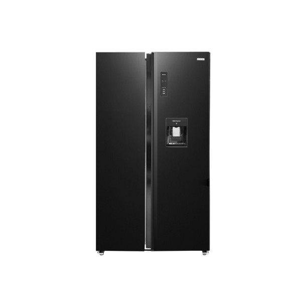 Imagen del producto Nevera 525l/18.5pc (nf) side by side, c/da, acero inoxidable negro