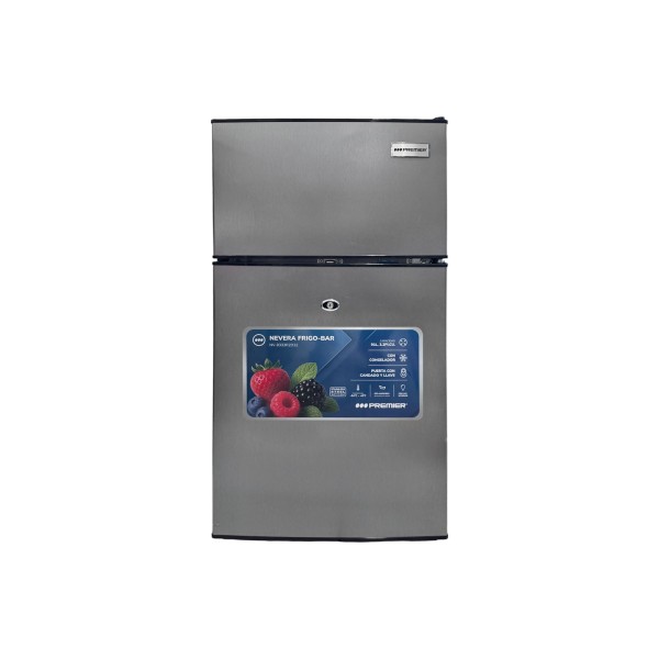 Imagen del producto Nevera 91l/3.2p.c (f), acero inoxidable