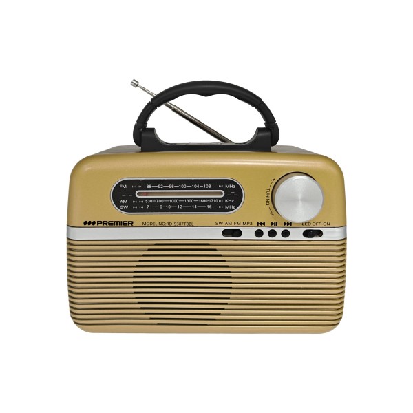 Imagen del producto Radio portatil 3 bandas am/fm/sw/bt/usb/tf