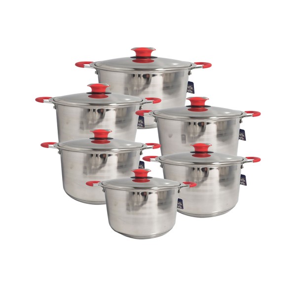 Imagen del producto Juego de ollas 12pcs acero inoxidable