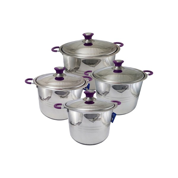 Imagen del producto Juego de ollas 8pcs acero inoxidable