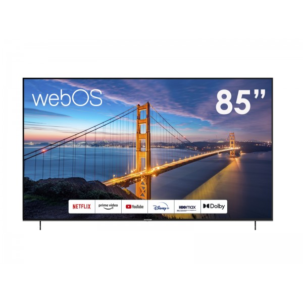 Imagen del producto Tv 85” uhd webos smart c/dvb-t2, c/r de voz, sin marco (1+1)