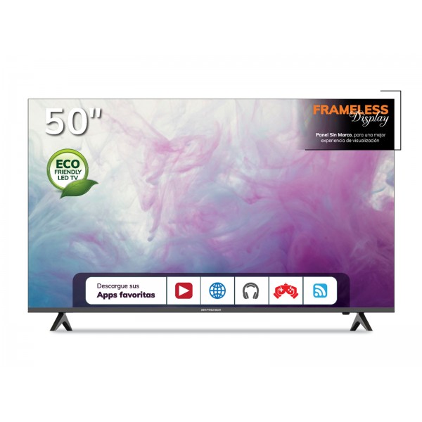 Imagen del producto Tv 50” uhd smart c/ dvb-t2, dolby, android 13.0, sin marco