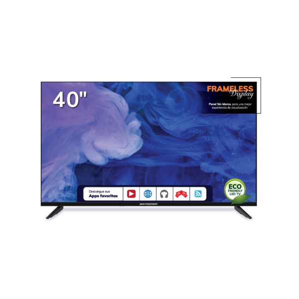 Imagen del producto Tv 40” fhd smart c/ dvb-t2, bt, sin marco, dolby, android 11.0