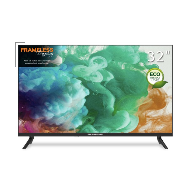 Imagen del producto Tv 32” hd smart c/ dvb-t2, bt, sin marco, dolby, android 13.0