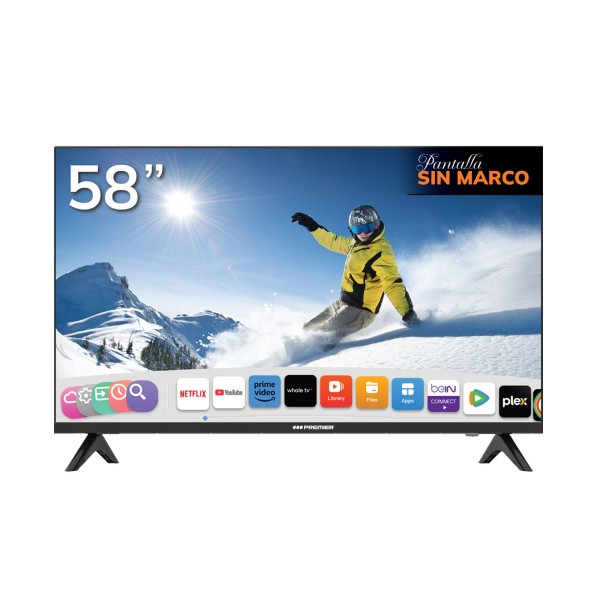 Imagen del producto Tv 58” uhd smart c/dvb-t2, android (whale os), sm, c/cr voz