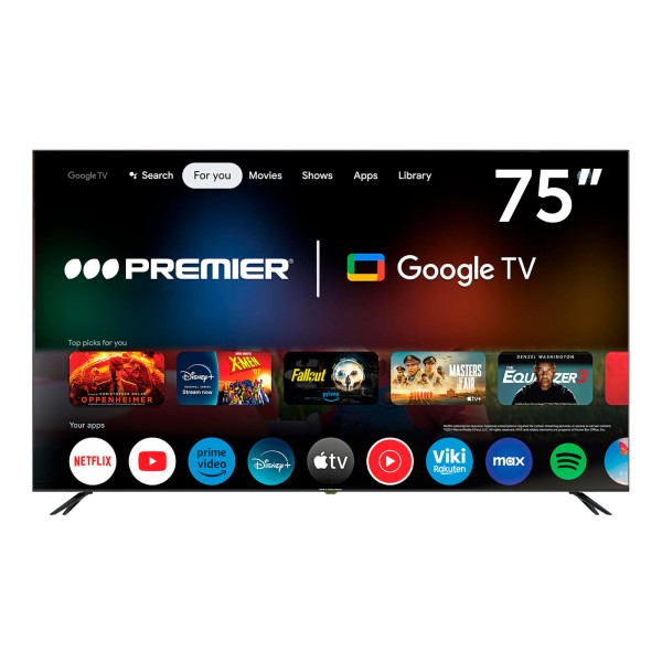 Imagen del producto Tv 75” qled smart, dvb-t2, dolby, google 5.0 c/voz cr