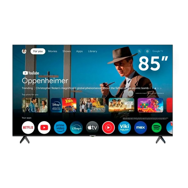 Imagen del producto Tv 85” qled smart, dvb-t2, dolby, google 5.0 c/voz cr